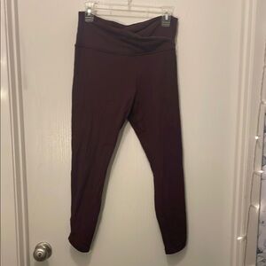 Athleta Maroon Leggings